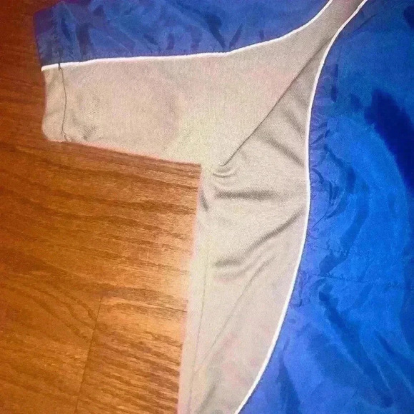 Mizuno Windbreaker Shirt Mens L Blue Gray Short Sleeve Vented Pullover - Picture 6 of 9